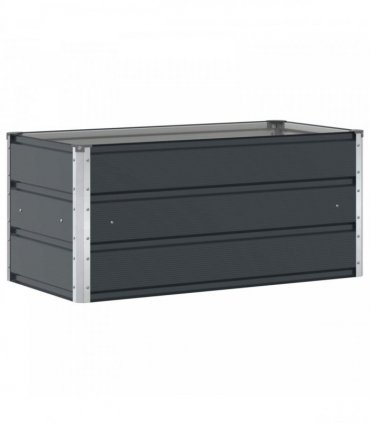vidaXL Planter Anthracite 100 x 50 x 45 cm Galvanised Steel