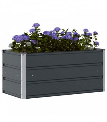 vidaXL Planter Anthracite 100 x 50 x 45 cm Galvanised Steel