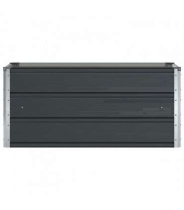 vidaXL Planter Anthracite 100 x 50 x 45 cm Galvanised Steel