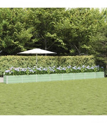 vidaXL Planter Pastel Green 770 x 50 x 45 cm Galvanised Steel