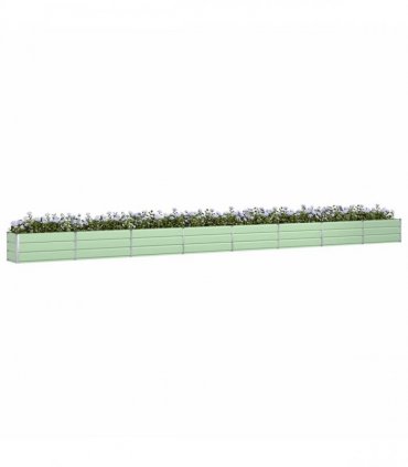 vidaXL Planter Pastel Green 770 x 50 x 45 cm Galvanised Steel
