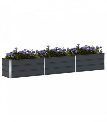 vidaXL Planter Anthracite 290 x 50 x 45 cm Galvanised Steel