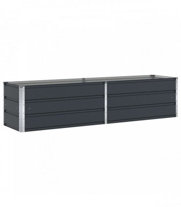 vidaXL Planter Anthracite 195 x 50 x 45 cm Galvanised Steel