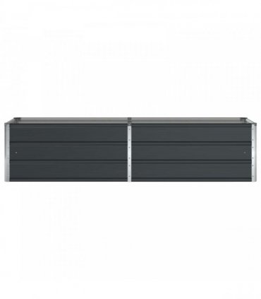 vidaXL Planter Anthracite 195 x 50 x 45 cm Galvanised Steel