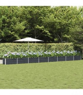 vidaXL Planter Anthracite 770 x 50 x 45 cm Galvanised Steel