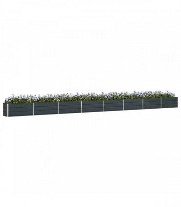 vidaXL Planter Anthracite 770 x 50 x 45 cm Galvanised Steel