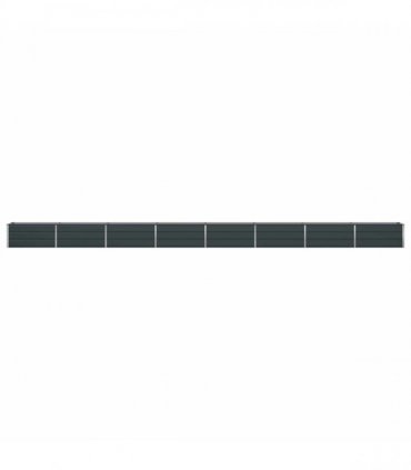 vidaXL Planter Anthracite 770 x 50 x 45 cm Galvanised Steel