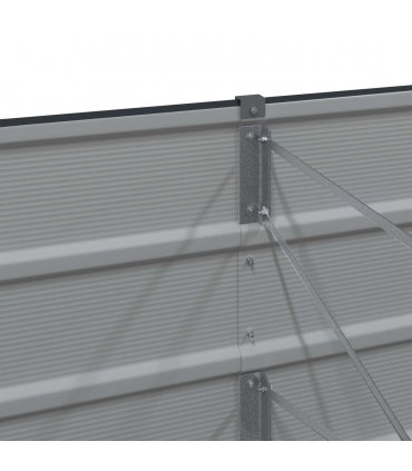 vidaXL Planter Anthracite 770 x 50 x 45 cm Galvanised Steel