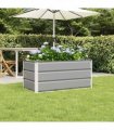vidaXL Planter Light Grey 100 x 50 x 45 cm Galvanised Steel