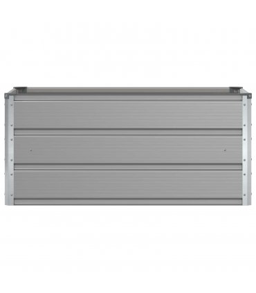 vidaXL Planter Light Grey 100 x 50 x 45 cm Galvanised Steel