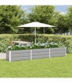 vidaXL Planter Light Grey 290 x 50 x 45 cm Galvanised Steel