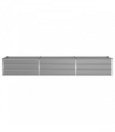 vidaXL Planter Light Grey 290 x 50 x 45 cm Galvanised Steel