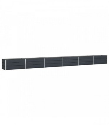 vidaXL Planter Anthracite 580 x 50 x 45 cm Galvanised Steel