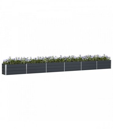 vidaXL Planter Anthracite 580 x 50 x 45 cm Galvanised Steel