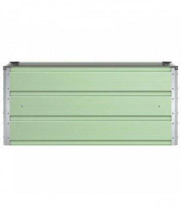 vidaXL Planter Pastel Green 100 x 50 x 45 cm Galvanised Steel