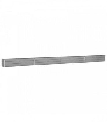 vidaXL Planter Light Grey 770 x 50 x 45 cm Galvanised Steel