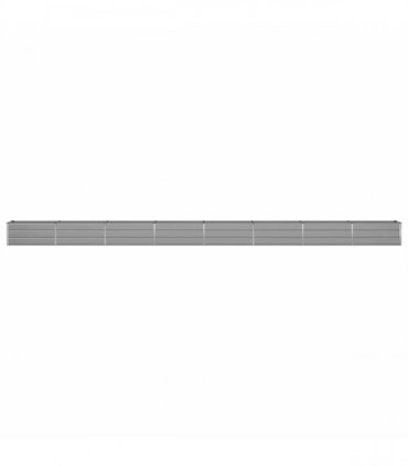 vidaXL Planter Light Grey 770 x 50 x 45 cm Galvanised Steel