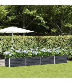 vidaXL Planter Anthracite 385 x 50 x 45 cm Galvanised Steel