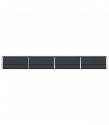 vidaXL Planter Anthracite 385 x 50 x 45 cm Galvanised Steel