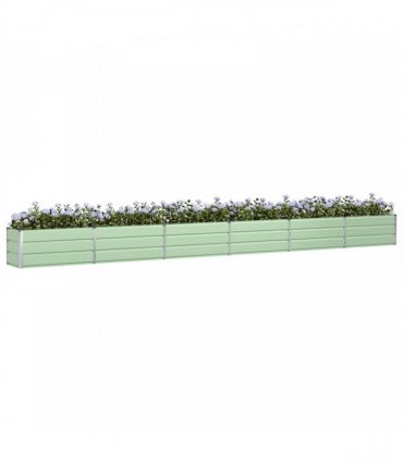 vidaXL Planter Pastel Green 580 x 50 x 45 cm Galvanised Steel