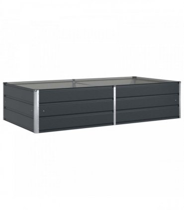 vidaXL Planter Anthracite 195 x 100 x 45 cm Galvanised Steel