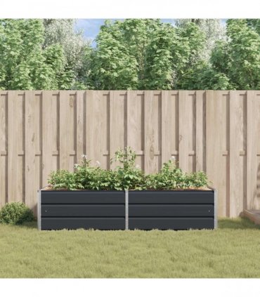 vidaXL Planter Anthracite 195 x 100 x 45 cm Galvanised Steel