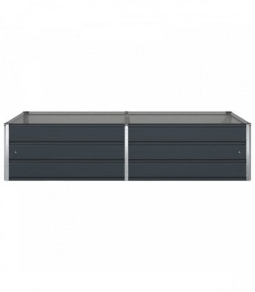 vidaXL Planter Anthracite 195 x 100 x 45 cm Galvanised Steel