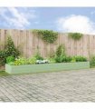 vidaXL Planter Pastel Green 480 x 100 x 45 cm Galvanised Steel — Colour: Light green