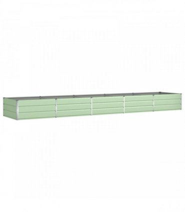 vidaXL Planter Pastel Green 480 x 100 x 45 cm Galvanised Steel — Colour: Light green