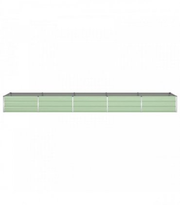 vidaXL Planter Pastel Green 480 x 100 x 45 cm Galvanised Steel — Colour: Light green