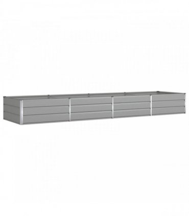 vidaXL Planter Light Grey 385 x 100 x 45 cm Galvanised Steel