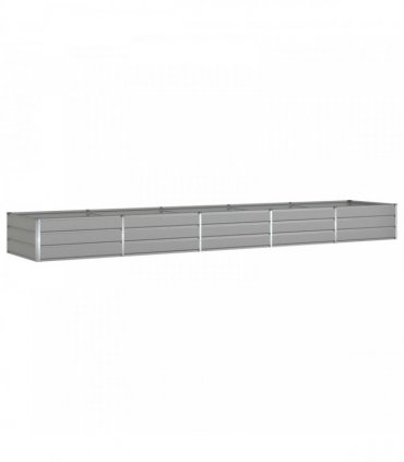 vidaXL Planter Light Grey 480 x 100 x 45 cm Galvanised Steel