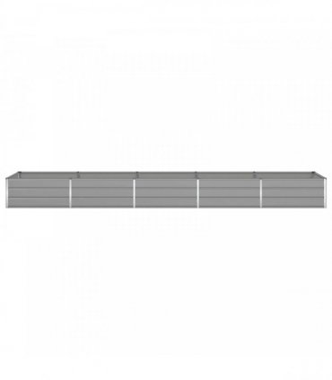 vidaXL Planter Light Grey 480 x 100 x 45 cm Galvanised Steel