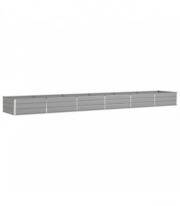vidaXL Planter Light Grey 580 x 100 x 45 cm Galvanised Steel