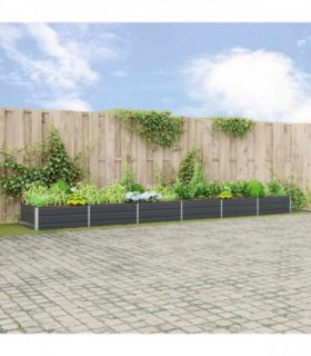 vidaXL Planter Anthracite 580 x 100 x 45 cm Galvanised Steel