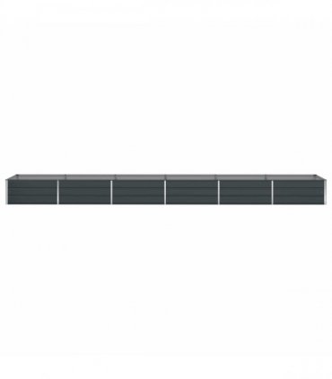 vidaXL Planter Anthracite 580 x 100 x 45 cm Galvanised Steel