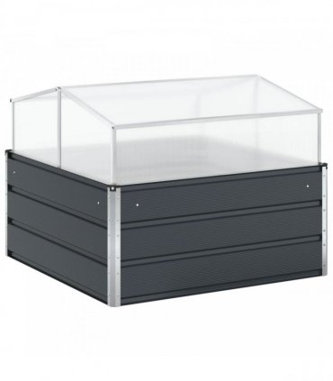 vidaXL Planter Anthracite 100 x 100 x 77 cm Galvanised Steel