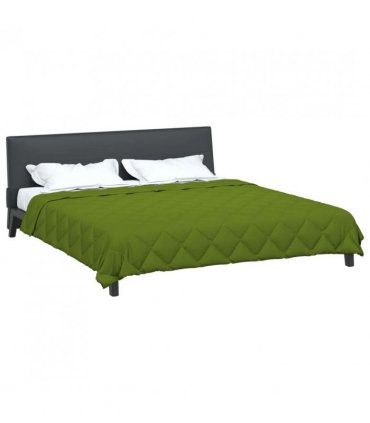 vidaXL Summer Duvet Green 200 x 200 cm Microfiber