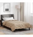 vidaXL Summer Duvet Taupe 220 x 155 cm Microfiber — Size: 155 x 220 cm