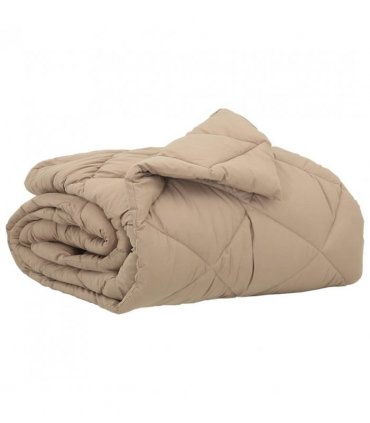 vidaXL Summer Duvet Taupe 220 x 155 cm Microfiber — Size: 155 x 220 cm