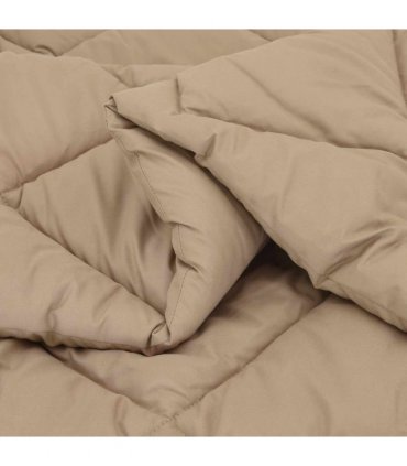 vidaXL Summer Duvet Taupe 220 x 155 cm Microfiber — Size: 155 x 220 cm
