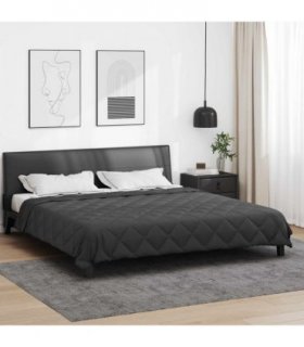 vidaXL Full Year Duvet Anthracite 200 x 200 cm Microfiber