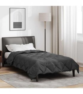 vidaXL Full Year Duvet Anthracite 155 x 220 cm Microfiber