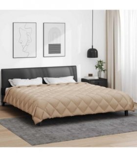 vidaXL Winter Duvet Taupe 220 x 240 cm Microfiber