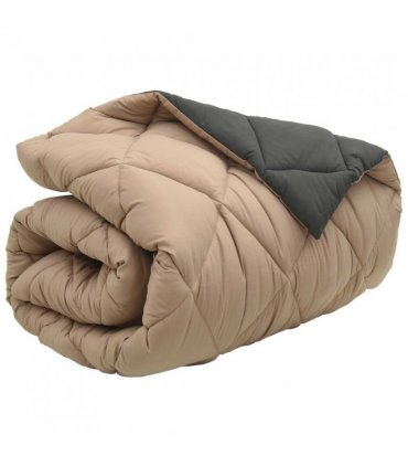 vidaXL Winter Duvet Anthracite and Taupe 155 x 220 cm Microfiber