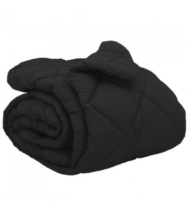 vidaXL Winter Duvet Black 220 x 240 cm Microfiber