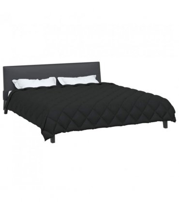 vidaXL Winter Duvet Black 220 x 240 cm Microfiber