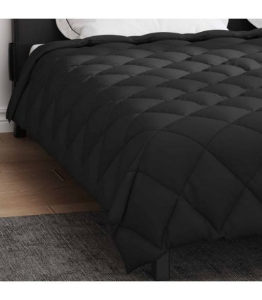 vidaXL Winter Duvet Black 220 x 240 cm Microfiber