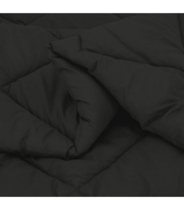 vidaXL Winter Duvet Black 220 x 240 cm Microfiber