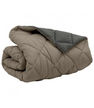 vidaXL Winter Duvet Light Grey and Anthracite 220 x 240 cm Microfiber